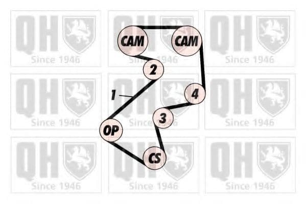 QTB472 Quinton Hazell Ремінь ГРМ