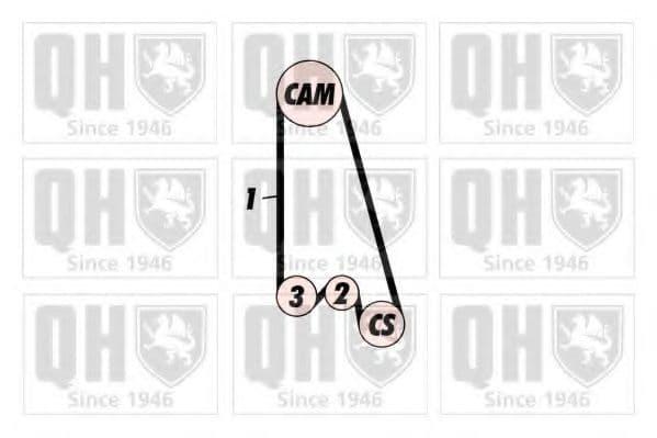 QBK331 Quinton Hazell Комплект ременя ГРМ