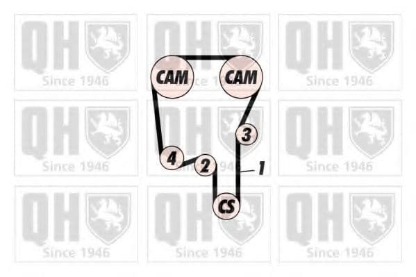 QBK262 Quinton Hazell Комплект ременя ГРМ