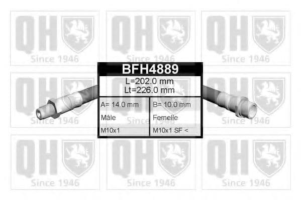 BFH4889 Quinton Hazell Гальмівний шланг для Audi A4
