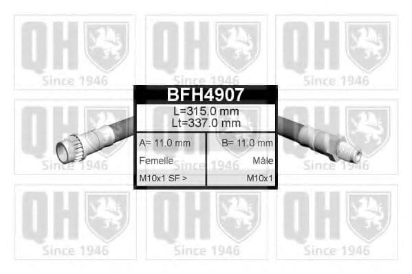 BFH4907 Quinton Hazell Гальмівний шланг