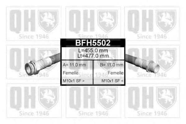 BFH5502 Quinton Hazell Гальмівний шланг