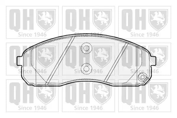BP1513 Quinton Hazell Гальмівні колодки для Kia Carnival