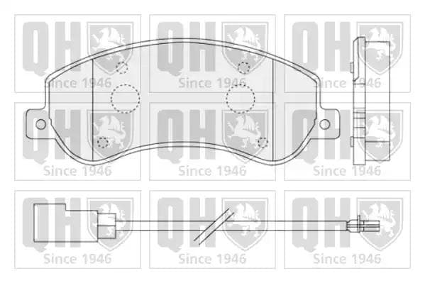BP1528 Quinton Hazell Гальмівні колодки