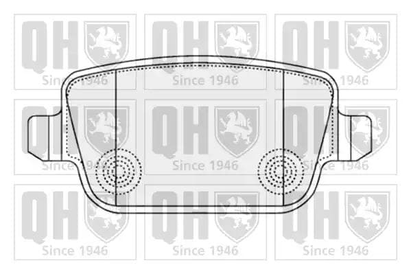 BP1557 Quinton Hazell Гальмівні колодки