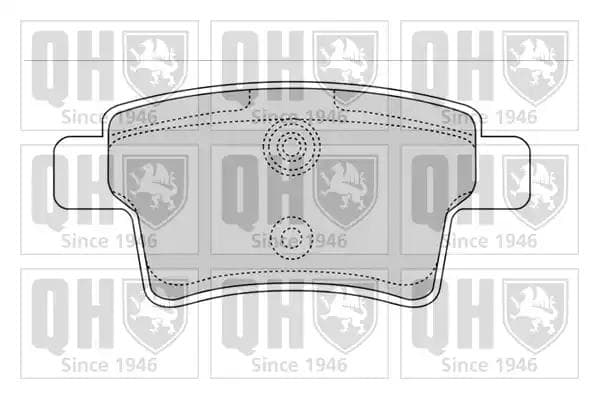 BP1562 Quinton Hazell Гальмівні колодки для Citroen C4 Picasso
