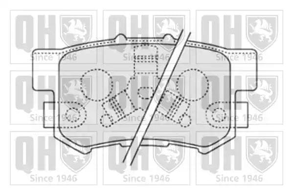 BP1590 Quinton Hazell Гальмівні колодки