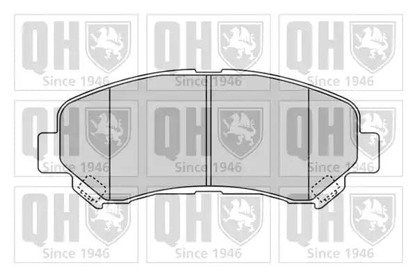 BP1596 Quinton Hazell Тормозные колодки