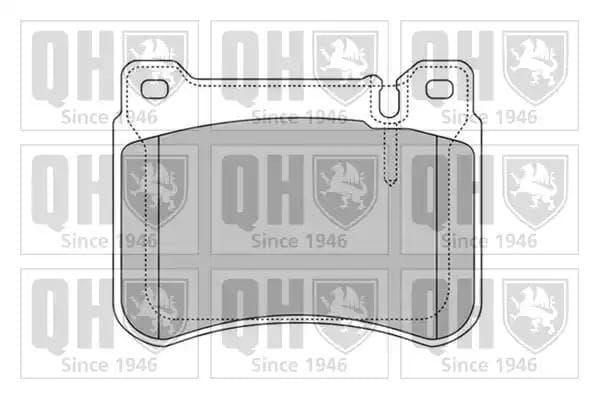 BP1612 Quinton Hazell Гальмівні колодки