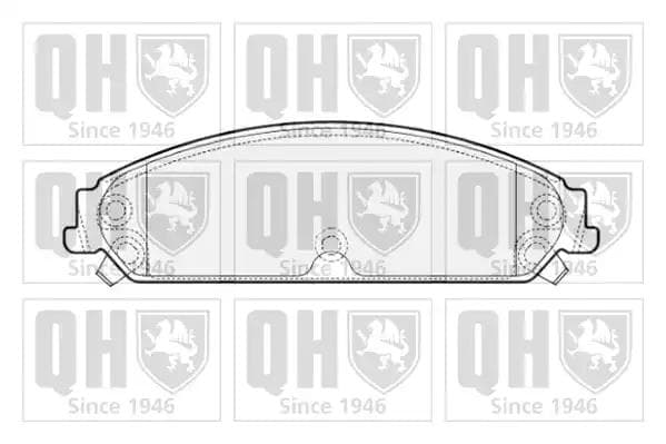 BP1717 Quinton Hazell Гальмівні колодки для Chrysler 300C