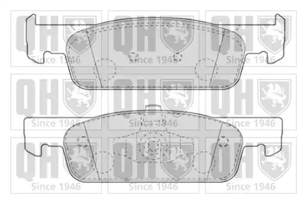 BP1823 Quinton Hazell Гальмівні колодки