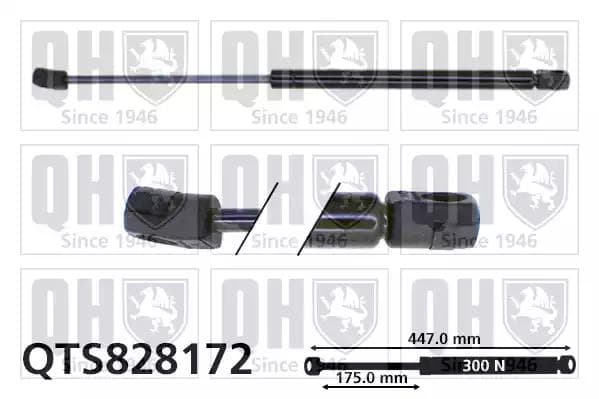QTS828172 Quinton Hazell Газовий упор капота для Hyundai Santa Fe