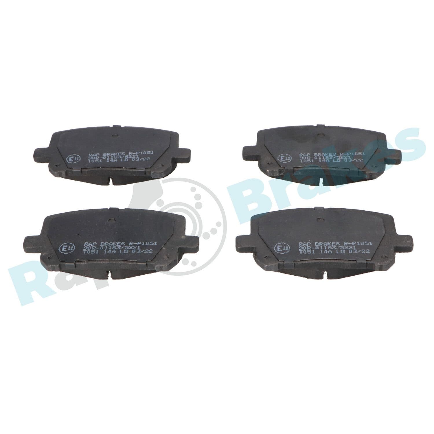 rp1051 Rap Гальмівні колодки для Toyota Previa