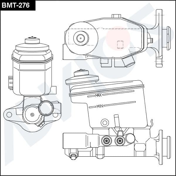 BMT276 Advics Головний гальмівний циліндр для Toyota Town Ace