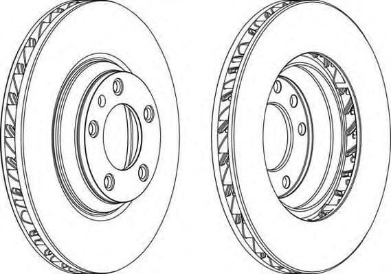 DDF1408LC-1 Ferodo Тормозной диск