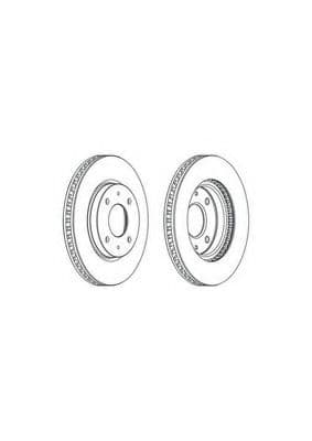 DDF1845 Ferodo Тормозной диск