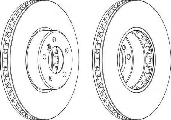 DDF1867C-1 Ferodo Тормозной диск