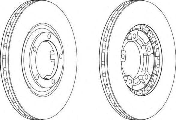 DDF461 Ferodo Тормозной диск