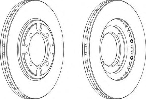 DDF482 Ferodo Тормозной диск