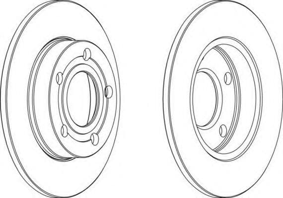 DDF543 Ferodo Тормозной диск