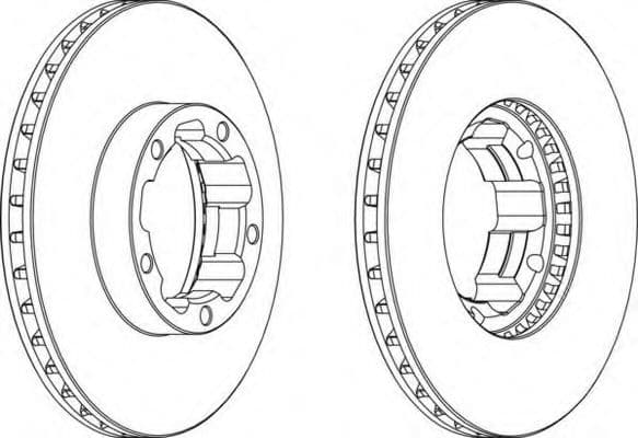 DDF668 Ferodo Тормозной диск