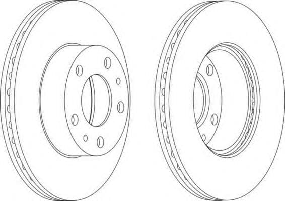 DDF767 Ferodo Тормозной диск
