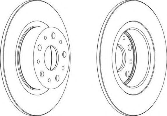 DDF805 Ferodo Тормозной диск