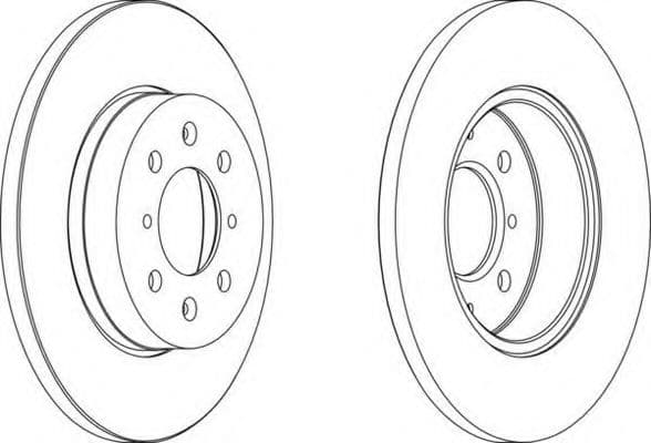 DDF872 Ferodo Тормозной диск