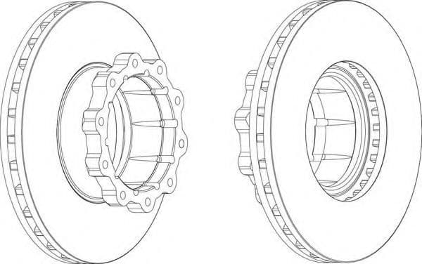 FCR120A Ferodo Гальмівний диск