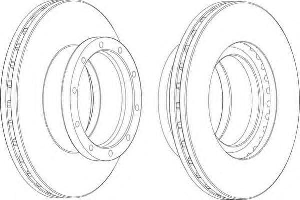 FCR145A Ferodo Тормозной диск