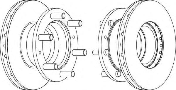 FCR157A Ferodo Гальмівний диск
