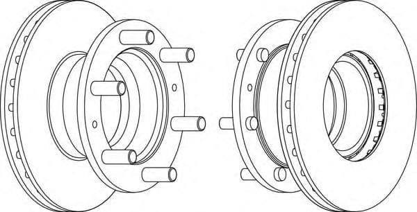 FCR233A Ferodo Гальмівний диск