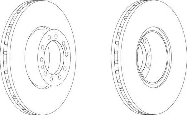 FCR244A Ferodo Тормозной диск для Audi TT
