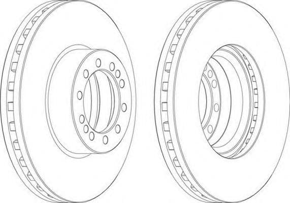 FCR257A Ferodo Гальмівний диск