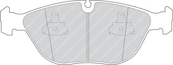 FDB1001 Ferodo Гальмівні колодки