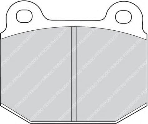 FDB1282 Ferodo Тормозные колодки