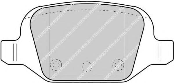FDB1324 Ferodo Тормозные колодки