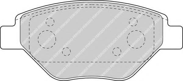 FDB1409 Ferodo Гальмівні колодки для Renault Megane