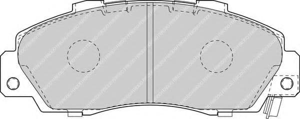 FDB1505 Ferodo Тормозные колодки