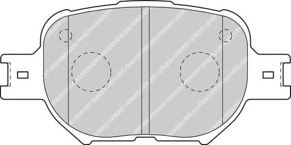 FDB1528 Ferodo Тормозные колодки