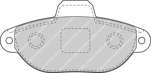 FDB1630 Ferodo Гальмівні колодки