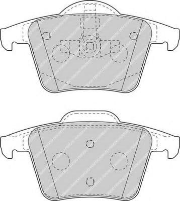 FDB1632 Ferodo Гальмівні колодки для Volvo XC90