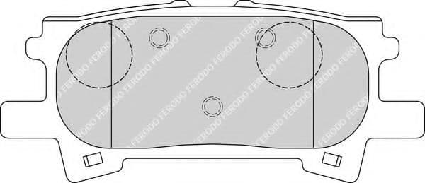 FDB1731 Ferodo Гальмівні колодки