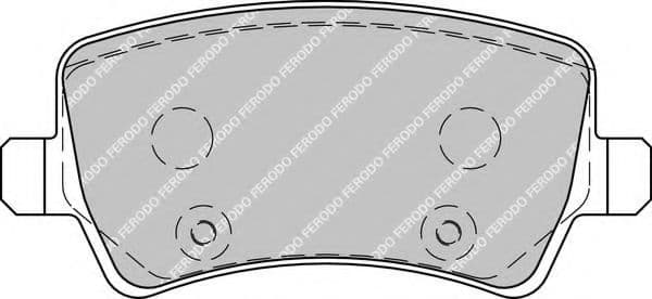 FDB1918 Ferodo Гальмівні колодки