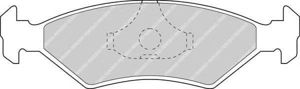 FDB206 Ferodo Гальмівні колодки