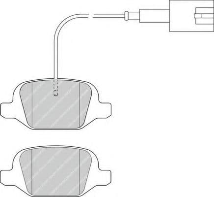 FDB4321 Ferodo Гальмівні колодки