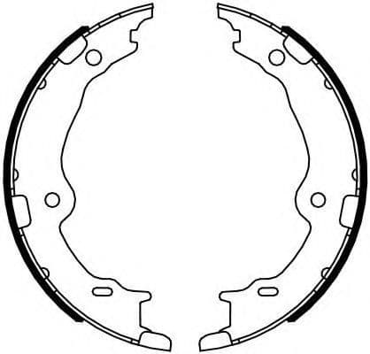 FSB4123 Ferodo Колодки ручника для Lexus LS