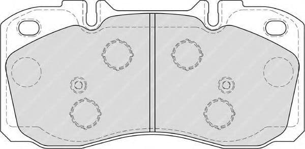 FVR4038 Ferodo Тормозные колодки