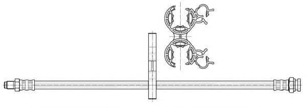 FHY2618 Ferodo Гальмівний шланг