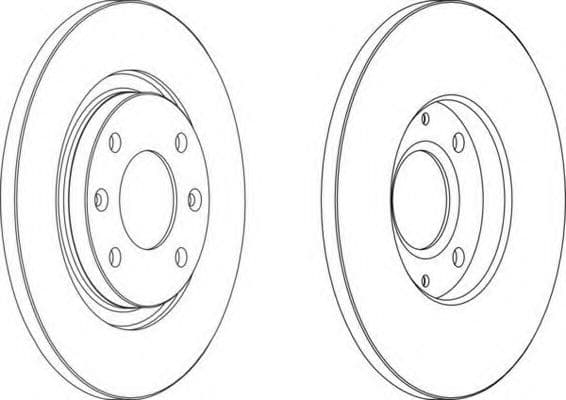 DDF1000 Ferodo Гальмівний диск